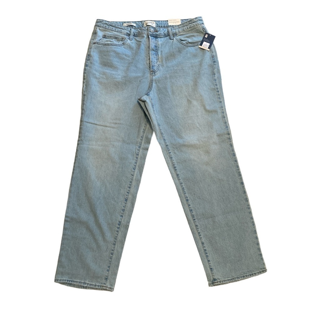 UNIVERSAL THREAD Jean 90’s Straight size 17 HIGH RISE light wash denim stretch - Picture 7 of 8